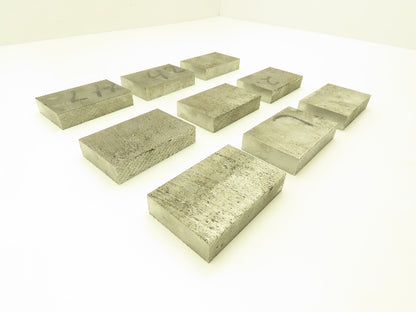 4140/4142 PH Alloy Steel Flat Bar Stock 5/8"x 2"x 3"L  Lot of 9 Blocks