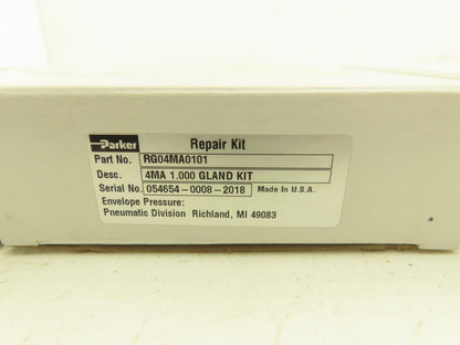 Parker RG04MA0101 Pneumatic Air 4MA Series 1.000" Rod Gland Kit