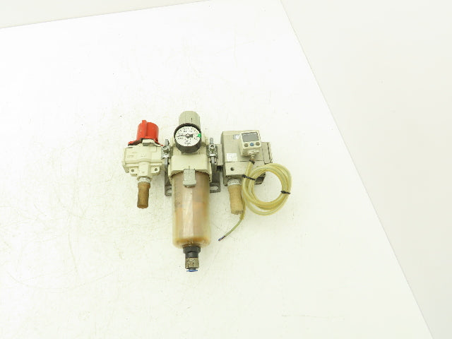 SMC AV4000-04-5DZ Compressed Pneumatic Air Treatment Assembly With Regulators