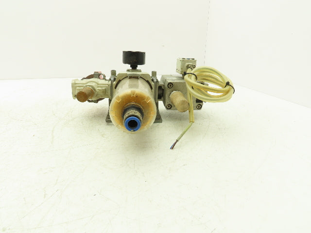 SMC AV4000-04-5DZ Compressed Pneumatic Air Treatment Assembly With Regulators