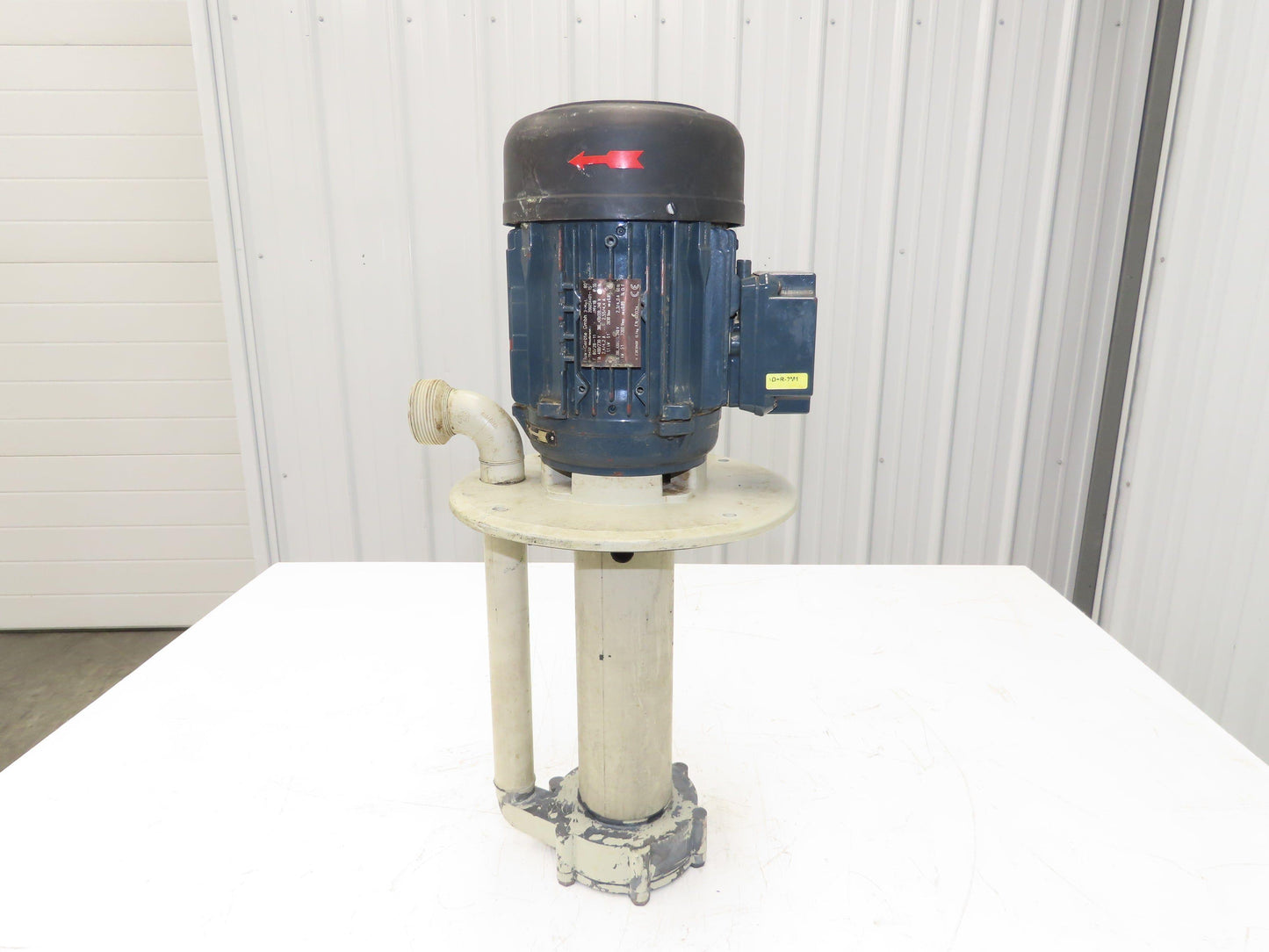 Flux Gerate Plastic Centrifugal Immersion Pump 1.1kW 3360rpm 230/460V 12" Depth