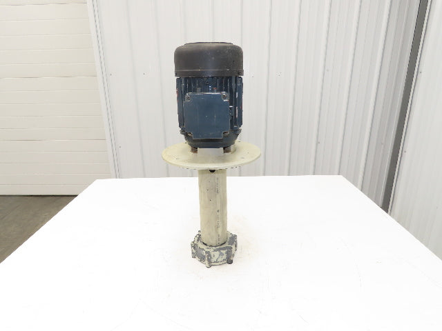 Flux Gerate Plastic Centrifugal Immersion Pump 1.1kW 3360rpm 230/460V 12" Depth