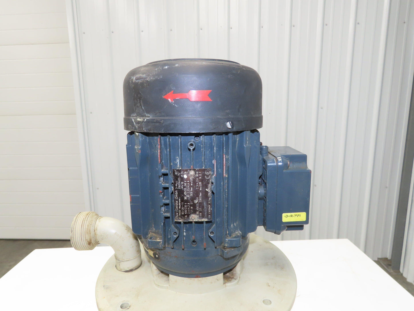 Flux Gerate Plastic Centrifugal Immersion Pump 1.1kW 3360rpm 230/460V 12" Depth