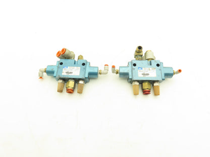 Mac 180003-112-0003 Pneumatically Actuated Dual Solenoid Air Valve 1/4" 150psi