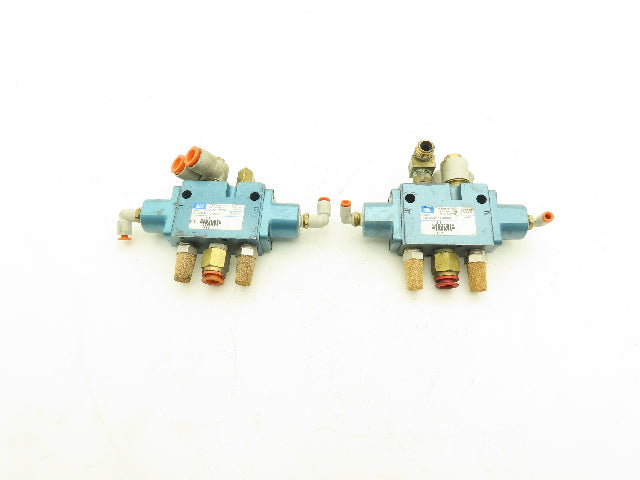 Mac 180003-112-0003 Pneumatically Actuated Dual Solenoid Air Valve 1/4" 150psi