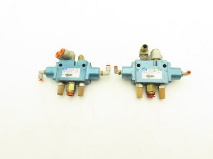 Mac 180003-112-0003 Pneumatically Actuated Dual Solenoid Air Valve 1/4" 150psi