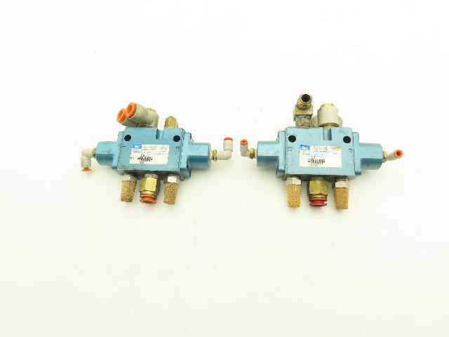 Mac 180003-112-0003 Pneumatically Actuated Dual Solenoid Air Valve 1/4" 150psi