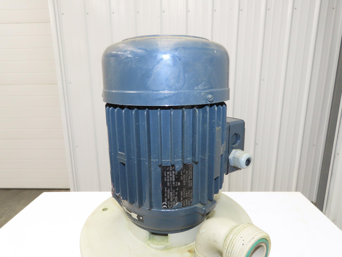 Flux-Geraete Plastic Centrifugal Immersion Pump 1.1kw 3360rpm 230/460V 12" Depth