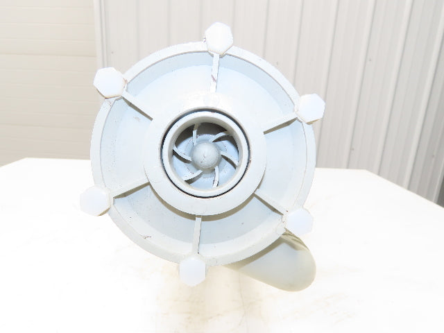 Flux-Geraete Plastic Centrifugal Immersion Pump 1.1kw 3360rpm 230/460V 12" Depth