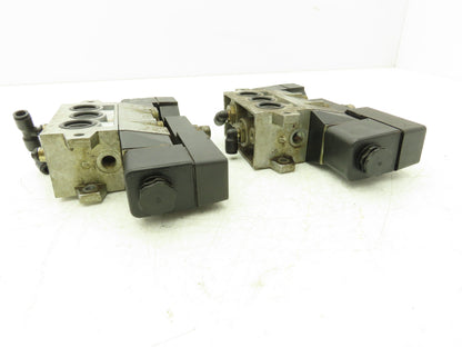 Norgren SXE0573-850-M1 Solenoid Pneumatic Air Valve 24V Coil Base Lot of 2
