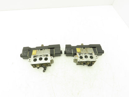 Norgren SXE0573-850-M1 Solenoid Pneumatic Air Valve 24V Coil Base Lot of 2