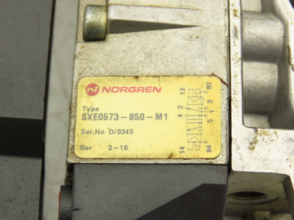 Norgren SXE0573-850-M1 Solenoid Pneumatic Air Valve 24V Coil Base Lot of 2