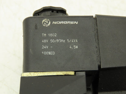 Norgren SXE0573-850-M1 Solenoid Pneumatic Air Valve 24V Coil Base Lot of 2