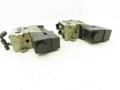 Norgren SXE0573-850-M1 Solenoid Pneumatic Air Valve 24V Coil Base Lot of 2