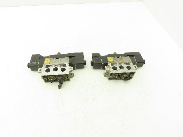 Norgren SXE0573-850-M1 Solenoid Pneumatic Air Valve 24V Coil Base Lot of 2
