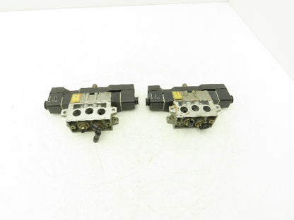 Norgren SXE0573-850-M1 Solenoid Pneumatic Air Valve 24V Coil Base Lot of 2