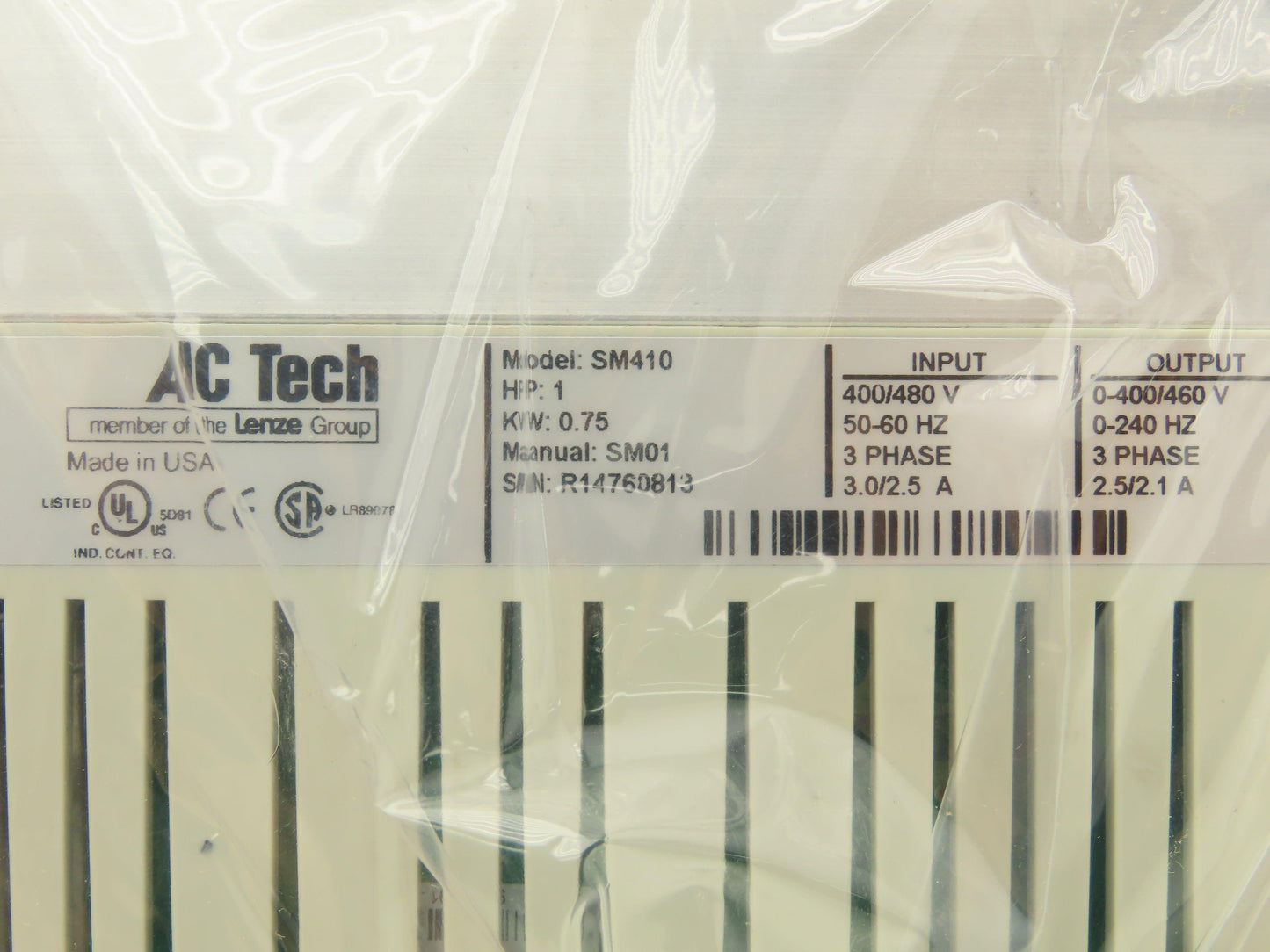 Lenze SM410 AC Tech Variable Frequency AC Drive 1HP 480VAC 3Ph