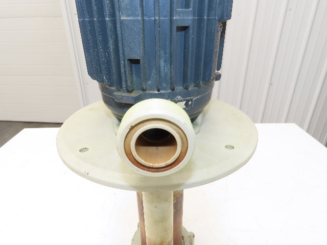 Flux-Geraete Plastic Centrifugal Immersion Pump 1.1kw 3360rpm 230/460V 12" Depth