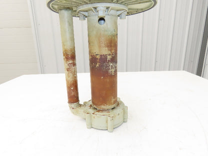 Flux-Geraete Plastic Centrifugal Immersion Pump 1.1kw 3360rpm 230/460V 12" Depth