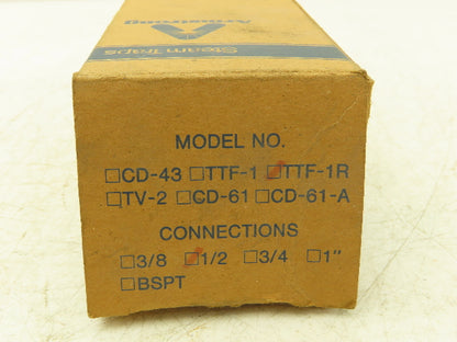 Armstrong TTF-1R Thermostatic Steam Trap Vent 1/2" NPT Stainless Steel 300PSI