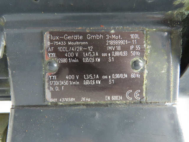 Flux-Gerate LA100L/4/2R-12 Plastic Centrifugal 20" Immersion Pump 2.6kw 400V 3PH