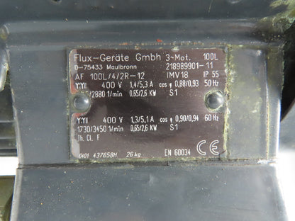 Flux-Gerate LA100L/4/2R-12 Plastic Centrifugal 20" Immersion Pump 2.6kw 400V 3PH