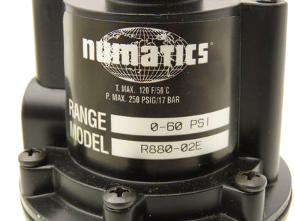 Numatics R880-02E Air Loaded Pressure Regulator Model 60psi 1/4" NPT High Flow
