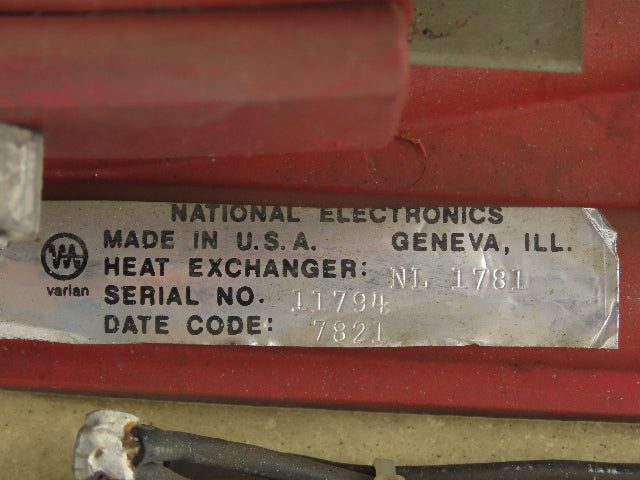 Weltronic 812-6098 NL 1781 Welder SCR Contactor Liquid Cooled Heat Exchanger