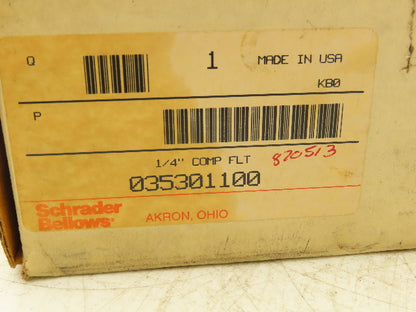 Schrader Bellows 35301100 Pneumatic Filter Assembly 150psi 120°F 1/4"NPT