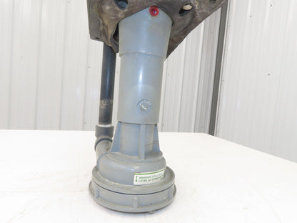 PVC Plastic Chemical Immersion Pump 1.25x1"npt 3/4Hp 115/230V 1PH 13" Depth