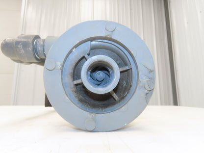 PVC Plastic Chemical Immersion Pump 1.25x1"npt 3/4Hp 115/230V 1PH 13" Depth