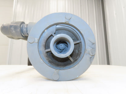 PVC Plastic Chemical Immersion Pump 1.25x1"npt 3/4Hp 115/230V 1PH 13" Depth