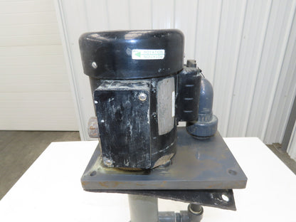 PVC Plastic Chemical Immersion Pump 1.25x1"npt 3/4Hp 115/230V 1PH 13" Depth