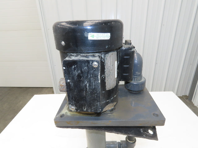PVC Plastic Chemical Immersion Pump 1.25x1"npt 3/4Hp 115/230V 1PH 13" Depth