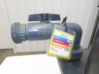 PVC Plastic Chemical Immersion Pump 1.25x1"npt 3/4Hp 115/230V 1PH 13" Depth