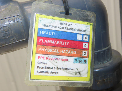 PVC Plastic Chemical Immersion Pump 1.25x1"npt 3/4Hp 115/230V 1PH 13" Depth