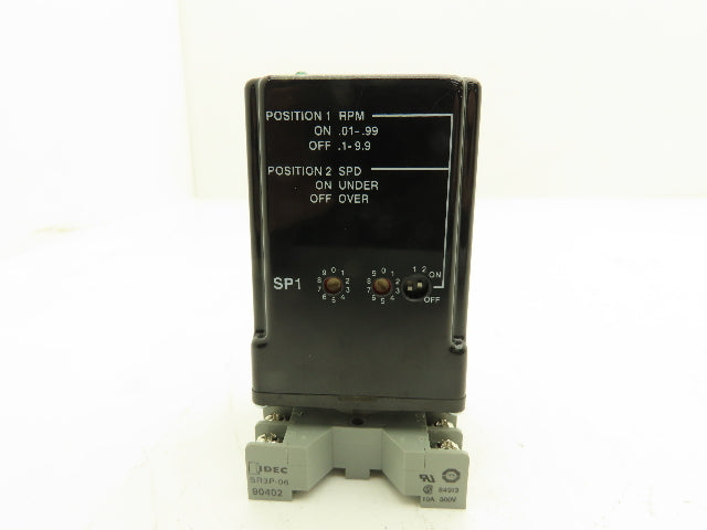Electro-Sensors SS110 Shaft Speed Switch 0.01-10 RPM 115v Input
