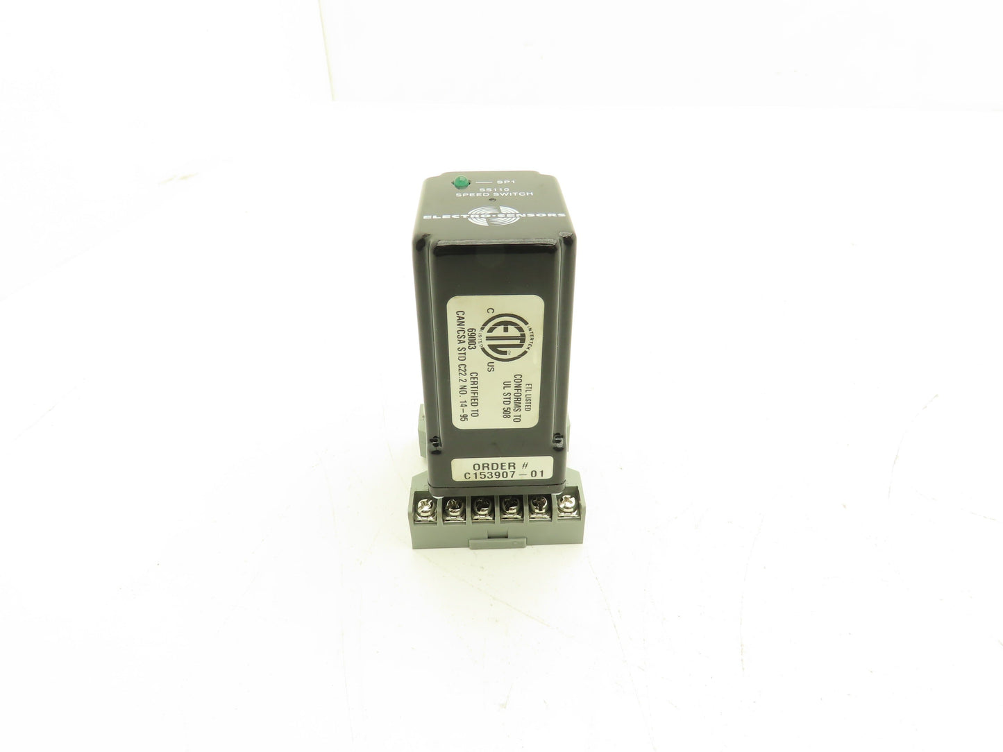 Electro-Sensors SS110 Shaft Speed Switch 0.01-10 RPM 115v Input