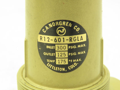 Norgren R12-601-RGLA Pneumatic Air Regulator Valve 300psi 175F 1"NPT