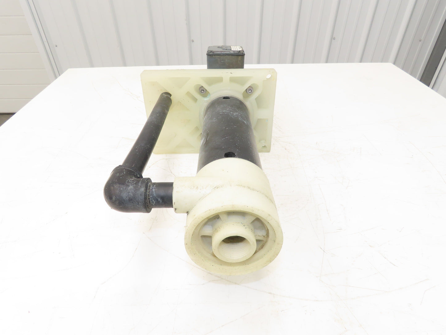 PVC Plastic Chemical Immersion Pump 1"x 3/4"npt .25kw 480V 3PH 14" Intake
