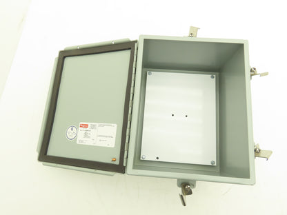 Hoffman A10086CHNF Steel Electrical Enclosure Junction Box 10x8x6" Backplate