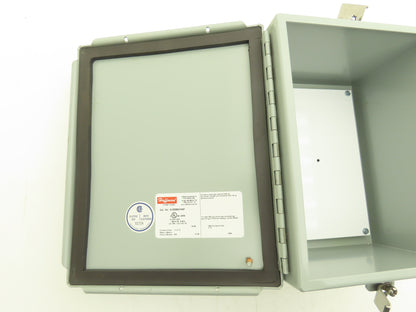 Hoffman A10086CHNF Steel Electrical Enclosure Junction Box 10x8x6" Backplate