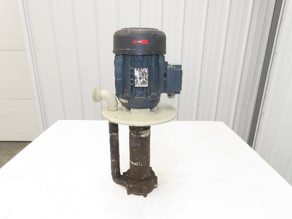 Flux Gerate Plastic Centrifugal Immersion Pump 1.1kW 3360rpm 230/460V 12" Intake