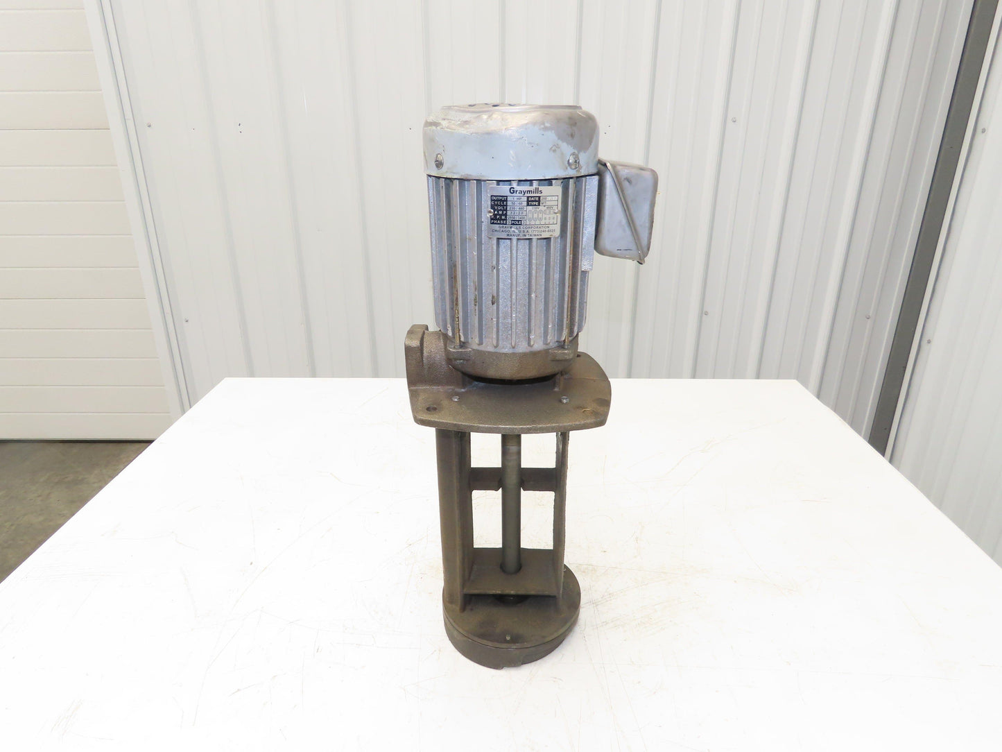 Graymills IMV100-F Immersion Coolant Pump 1"npt Cast Iron 50gpm 1Hp 230/460V 3PH