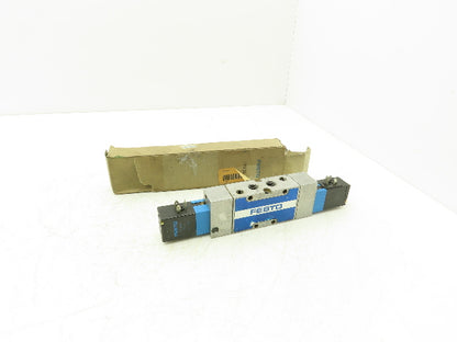 Festo MVH-5/3G-1/4-B 19138 Solenoid Valve 5 Way 3 Position 145 PSI 1/4"NPT NC