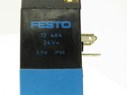 Festo MVH-5/3G-1/4-B 19138 Solenoid Valve 5 Way 3 Position 145 PSI 1/4"NPT NC