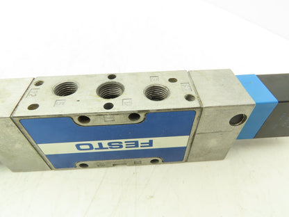 Festo MVH-5/3G-1/4-B 19138 Solenoid Valve 5 Way 3 Position 145 PSI 1/4"NPT NC