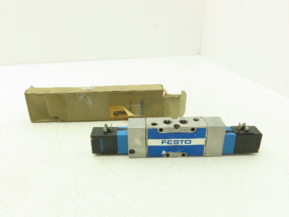 Festo MVH-5/3G-1/4-B 19138 Solenoid Valve 5 Way 3 Position 145 PSI 1/4"NPT NC
