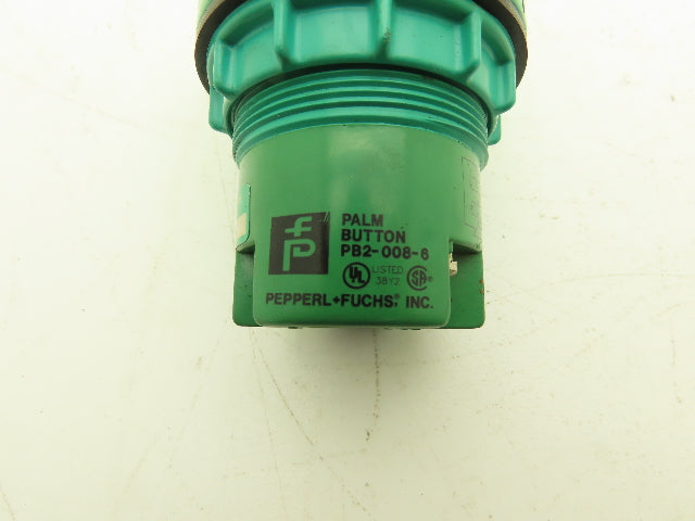 Pepperl Fuchs PB2-008-6 Palm Button Relay 24VDC 100mA In 250VAC/90VDC 1A Out