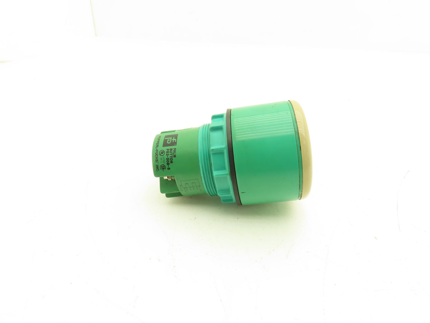 Pepperl Fuchs PB2-008-6 Palm Button Relay 24VDC 100mA In 250VAC/90VDC 1A Out